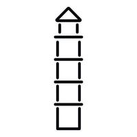 Smokestack chimney icon outline vector. Smoke factory vector