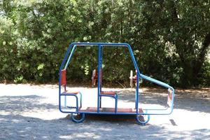 Figures on the playground in a city park in Israel. photo