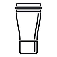 Travel thermo cup icon outline vector. Coffee mug vector