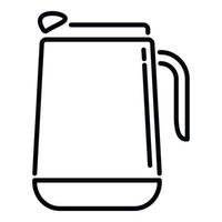 Thermal cup icon outline vector. Coffee mug vector