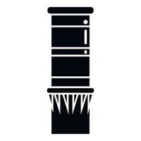 Building chimney icon simple vector. Factory house vector