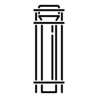 Chimney icon outline vector. Smoke house vector