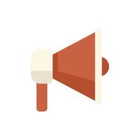 Megaphone icon flat vector. Computer interface vector