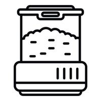 Popcorn maker machine icon outline vector. Corn seller vector