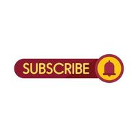 Subscribe icon flat vector. Sound interface vector