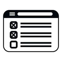 Web task schedule icon simple vector. Event time vector