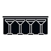 Chair bar icon simple vector. Cafe pub vector