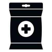 Medical package drops icon simple vector. Flu sore vector