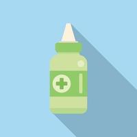 Flu dropper icon flat vector. Candy drop vector