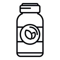 Cough drops bottle icon outline vector. Medication drop vector