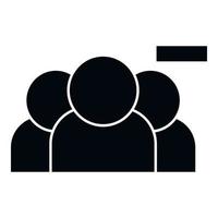 Group delete icon simple vector. People service vector