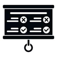 Task schedule banner icon simple vector. Person event vector