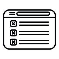 Web task schedule icon outline vector. Event time vector