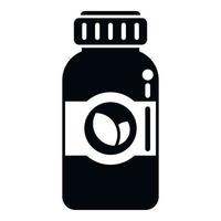 Cough drops bottle icon simple vector. Medication drop vector