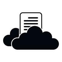 Cloud storage icon simple vector. Data backup vector