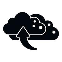 Cloud upload icon simple vector. Backup data vector