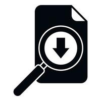 File download icon simple vector. Backup data vector