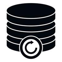 Server backup icon simple vector. Data cloud vector