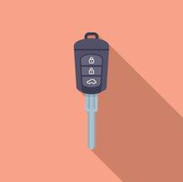 Drive car key icon flat vector. Remote button vector