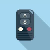 Car key button icon flat vector. Vehicle lock vector