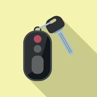 Ride car key icon flat vector. Vehicle button vector