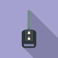 Car remote key icon flat vector. Smart button vector