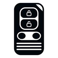 Control ride icon simple vector. Car smart button vector