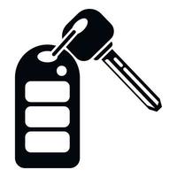 Drive car key icon simple vector. Remote button vector