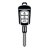Auto car key icon simple vector. Smart remote button vector