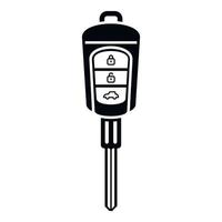 Auto car key icon simple vector. Smart remote button vector