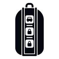 Smart car key icon simple vector. Vehicle button vector