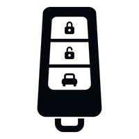vector simple del icono de la llave del coche del vehículo comercial. botón inteligente