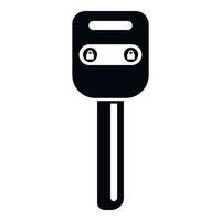 desbloquee el icono de llave de coche inteligente vector simple. botón remoto