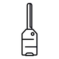 Lock smart key icon outline vector. Car remote vector