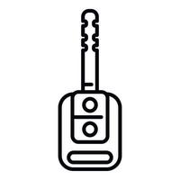 Transport smart key icon outline vector. Car button vector