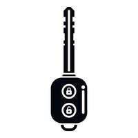 Mobile car key icon simple vector. Remote button vector