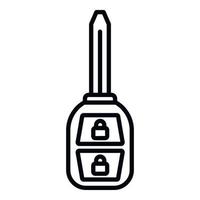Business vehicle car key icon outline vector. Smart button vector