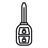 Business vehicle car key icon outline vector. Smart button vector