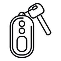 Ride car key icon outline vector. Vehicle button vector