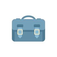 Study bag icon flat vector. Campus education vector