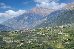 view from Schenna to Dorf Tirol,Trentino,South Tirol,Italy photo