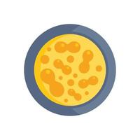 Health bacteria icon flat vector. Petri dish vector