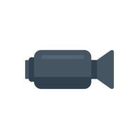 Camera icon flat vector. Web interface vector