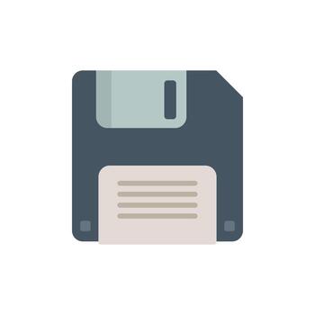 icono de disquete vector plano. botón de interfaz