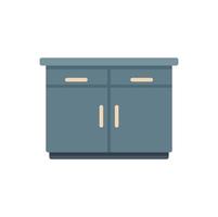 Home furniture icon flat vector. Kitchen interior vector