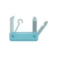 Small multitool icon flat vector. Army knife vector