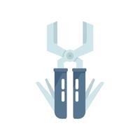 Blade multitool icon flat vector. Army knife vector