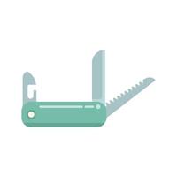 Multi tool icon flat vector. Knife kit vector