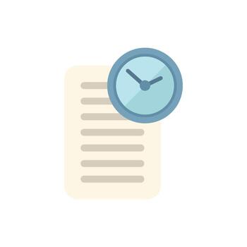 Data paper icon flat vector. Web interface vector