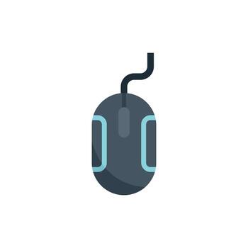 Interface mouse icon flat vector. Web button vector